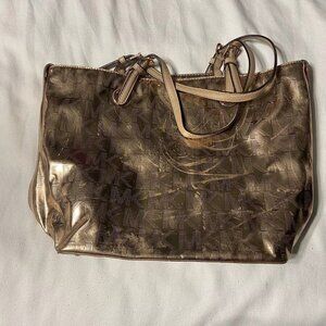 gold michael kors purse